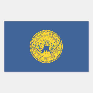 Atlanta city flag rectangular sticker