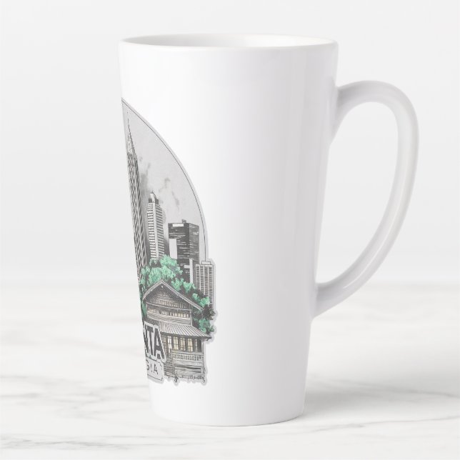 Atlanta City Georgia USA Latte Mug (Right)