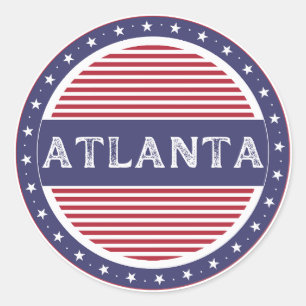 Atlanta City Pride Emblem – American Identity Classic Round Sticker