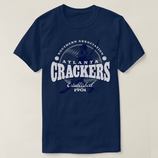 Atlanta Crackers Baseball T-Shirt (Design Front)