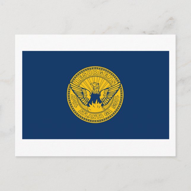 Atlanta Flag Postcard (Front)