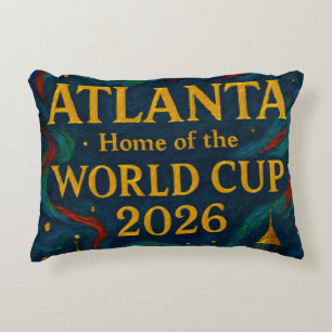 Atlanta Football Elegant Artwork 2026 Decorative Cushion