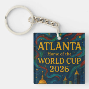 Atlanta Football Elegant Artwork 2026 Key Ring