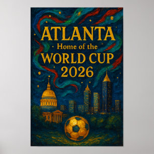 Atlanta Football Elegant Artwork 2026  Poster