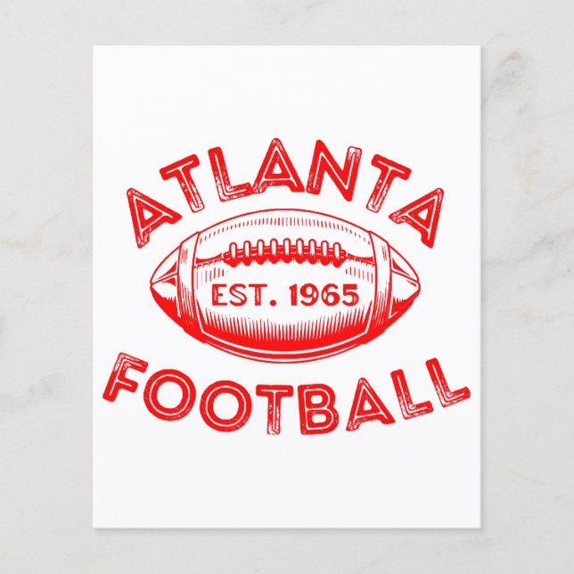 Atlanta Football Vintage Style  (Front)