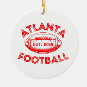 Atlanta Football Vintage Style  Ceramic Tree Decoration