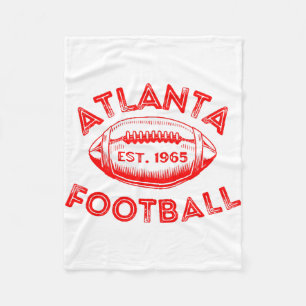 Atlanta Football Vintage Style Fleece Blanket