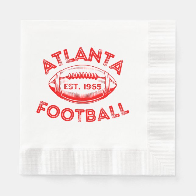 Atlanta Football Vintage Style  Napkin (Front)