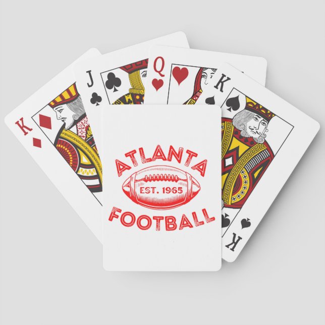 Atlanta Football Vintage Style  Playing Cards (Back)