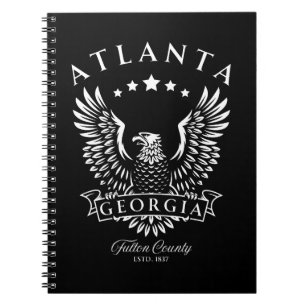 Atlanta Fulton County Georgia Vintage Eagle Notebook