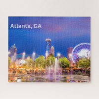 Atlanta, GA City Park Night View