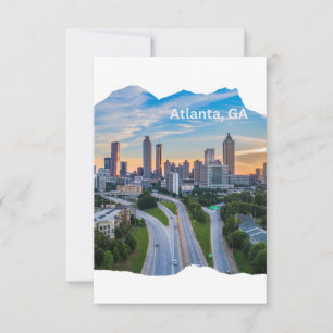 Atlanta, GA Downtown View  Card