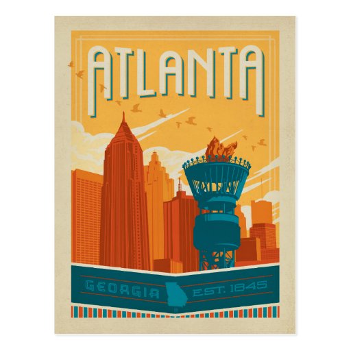 Atlanta, GA - EST. 1845 Postcard