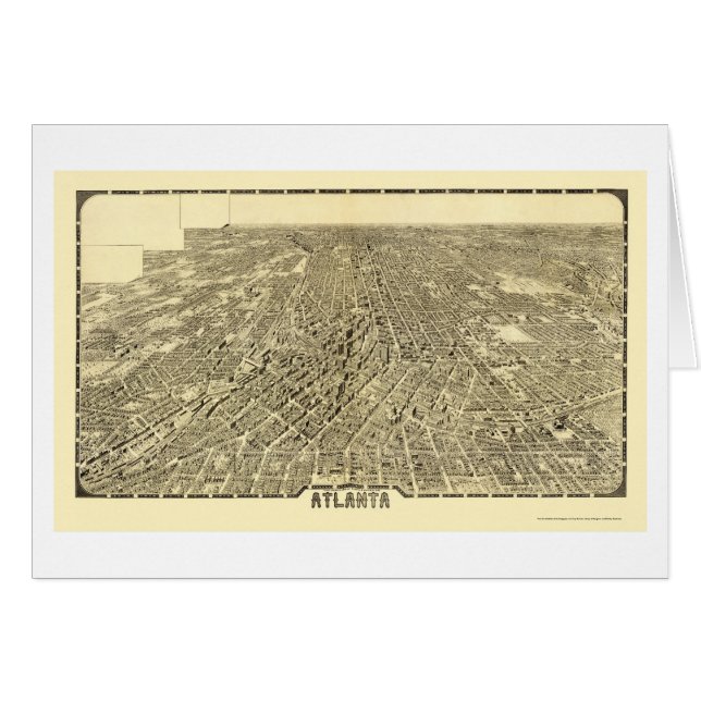 Atlanta, GA Panoramic Map - 1919 (Front Horizontal)
