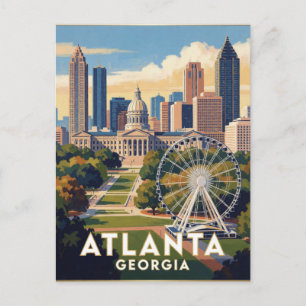 Atlanta Georgia Centennial Park Travel Postcard