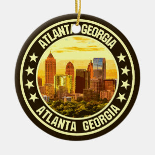 Atlanta Georgia Ceramic Tree Decoration