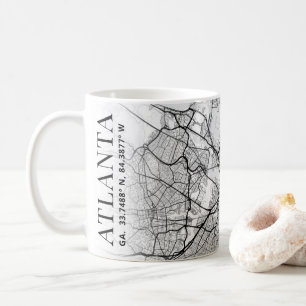 Atlanta, Georgia City Map Coffee Mug