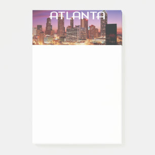 Atlanta, Georgia city skyline at night Post-it Notes