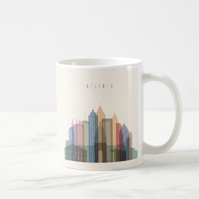 Atlanta, Georgia | City Skyline Coffee Mug (Right)
