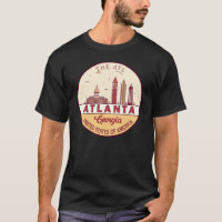 Atlanta Georgia City Skyline Emblem