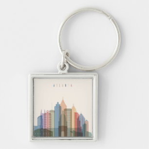 Atlanta, Georgia   City Skyline Key Ring