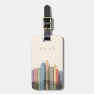 Atlanta, Georgia   City Skyline Luggage Tag