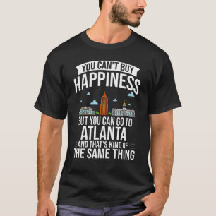 Atlanta Georgia City Skyline Map Travel T-Shirt