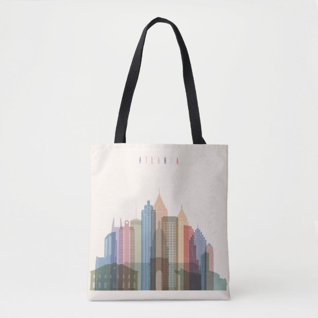 Atlanta, Georgia | City Skyline Tote Bag (Front)
