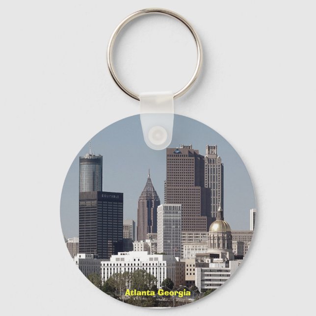 atlanta georgia cityscape key ring (Front)