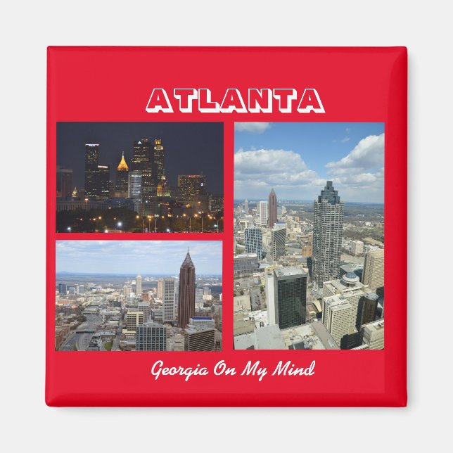 Atlanta, Georgia Cityscape Magnet (Front)
