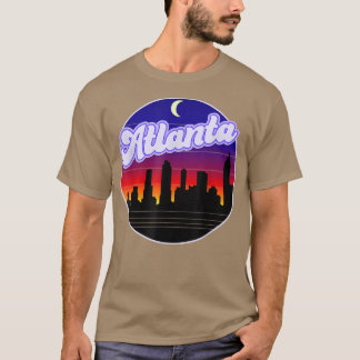 Atlanta, Georgia Cityscape Skyline at Night T-Shirt