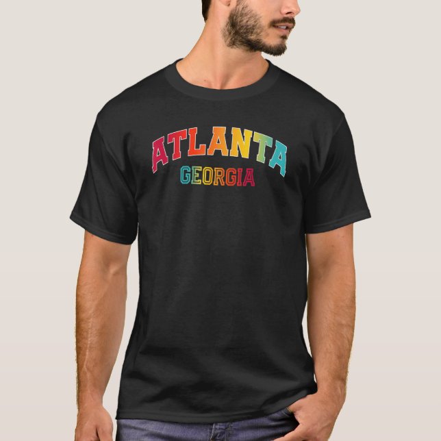 Atlanta Georgia Colour T-Shirt (Front)