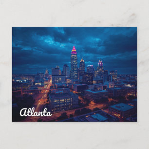 Atlanta Georgia Downtown Skyline Postcard