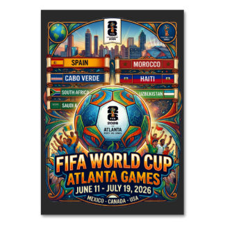Atlanta Georgia FIFA World Cup 2026 Table Number
