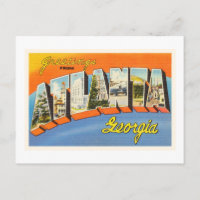 Atlanta Georgia GA Old Vintage Travel Postcard-
