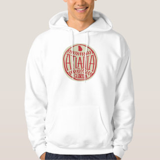 Atlanta Georgia Hand-Illustrated Baseball Typograp Hoodie