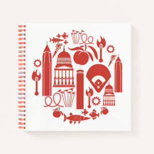 Atlanta Georgia Icons Notebook