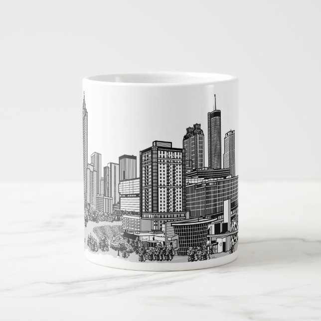 Atlanta Georgia Large Coffee Mug (Front)