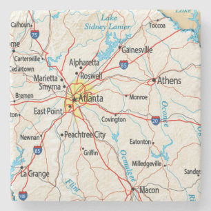Atlanta, Georgia, Map, Coasters