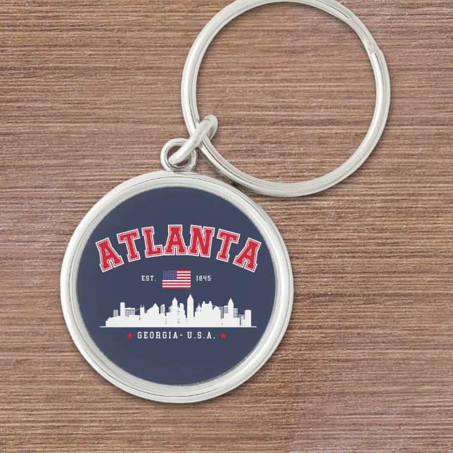 Atlanta Georgia Modern Skyline Key Ring (Creator Uploaded)