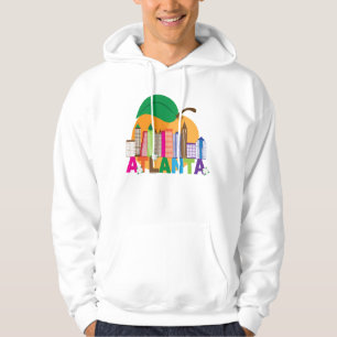 Atlanta, Georgia   Peach Skyline Hoodie