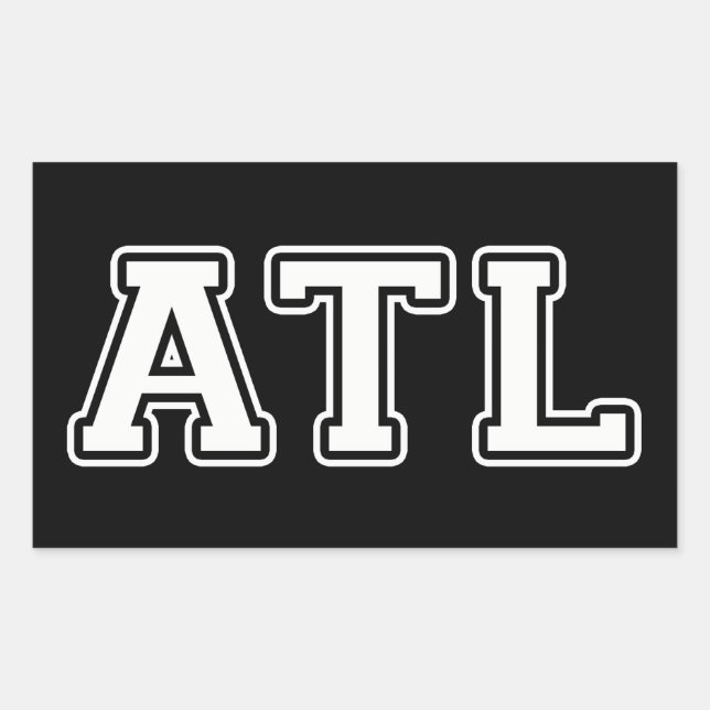 Atlanta Georgia Rectangular Sticker (Front)