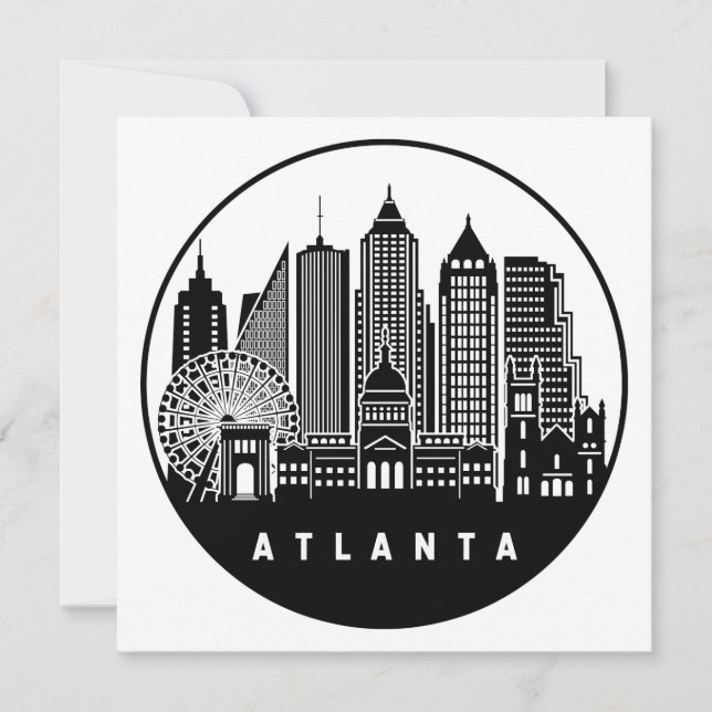 Atlanta Georgia Skyline Card (Front)