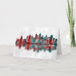 Atlanta Georgia Skyline Holiday Card