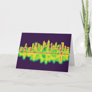 Atlanta Georgia Skyline Holiday Card