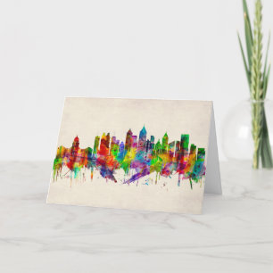 Atlanta Georgia Skyline Holiday Card