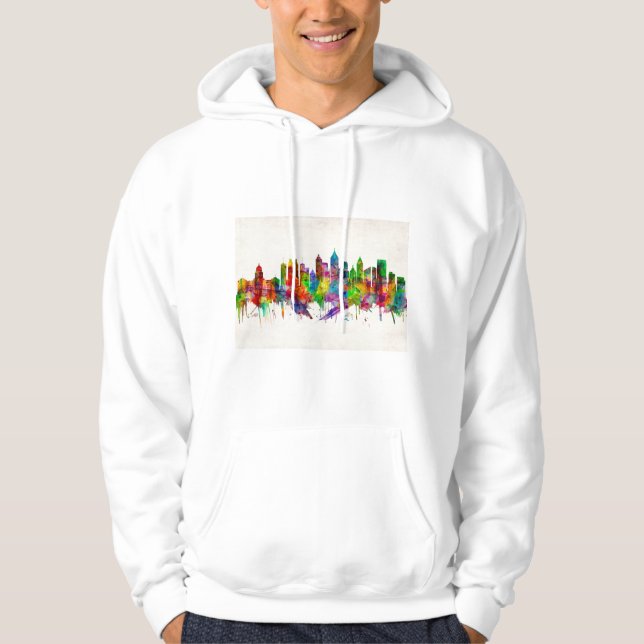 Atlanta Georgia Skyline Hoodie (Front)