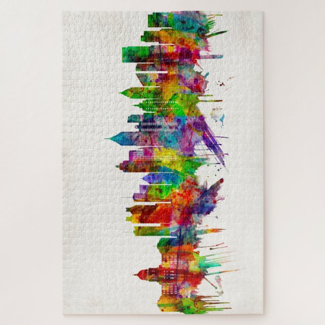 Atlanta Georgia Skyline Jigsaw Puzzle (Vertical)