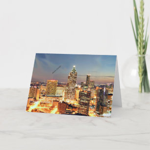 Atlanta, Georgia skyline Magnet Holiday Card