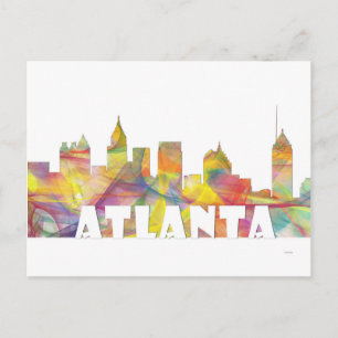 ATLANTA GEORGIA SKYLINE MCLR 2 - POSTCARD